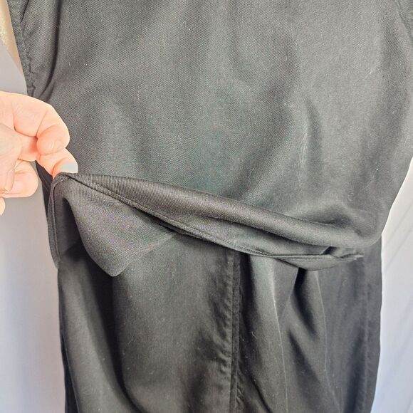 Philosophy Womens Black Sleeveless Duster Vest Open Front Long Casual Medium - Picture 7 of 10